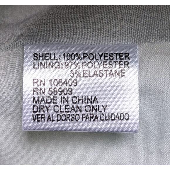 Gianni Bini Pam Shift Minidress Small Green Palm Leaf One Shoulder Tropical NEW - Picture 10 of 10